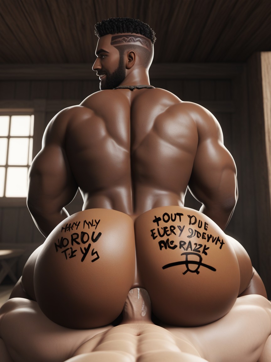 Anal Sex, Dominant Bottom, Body Writing On Ass Porno gay IA