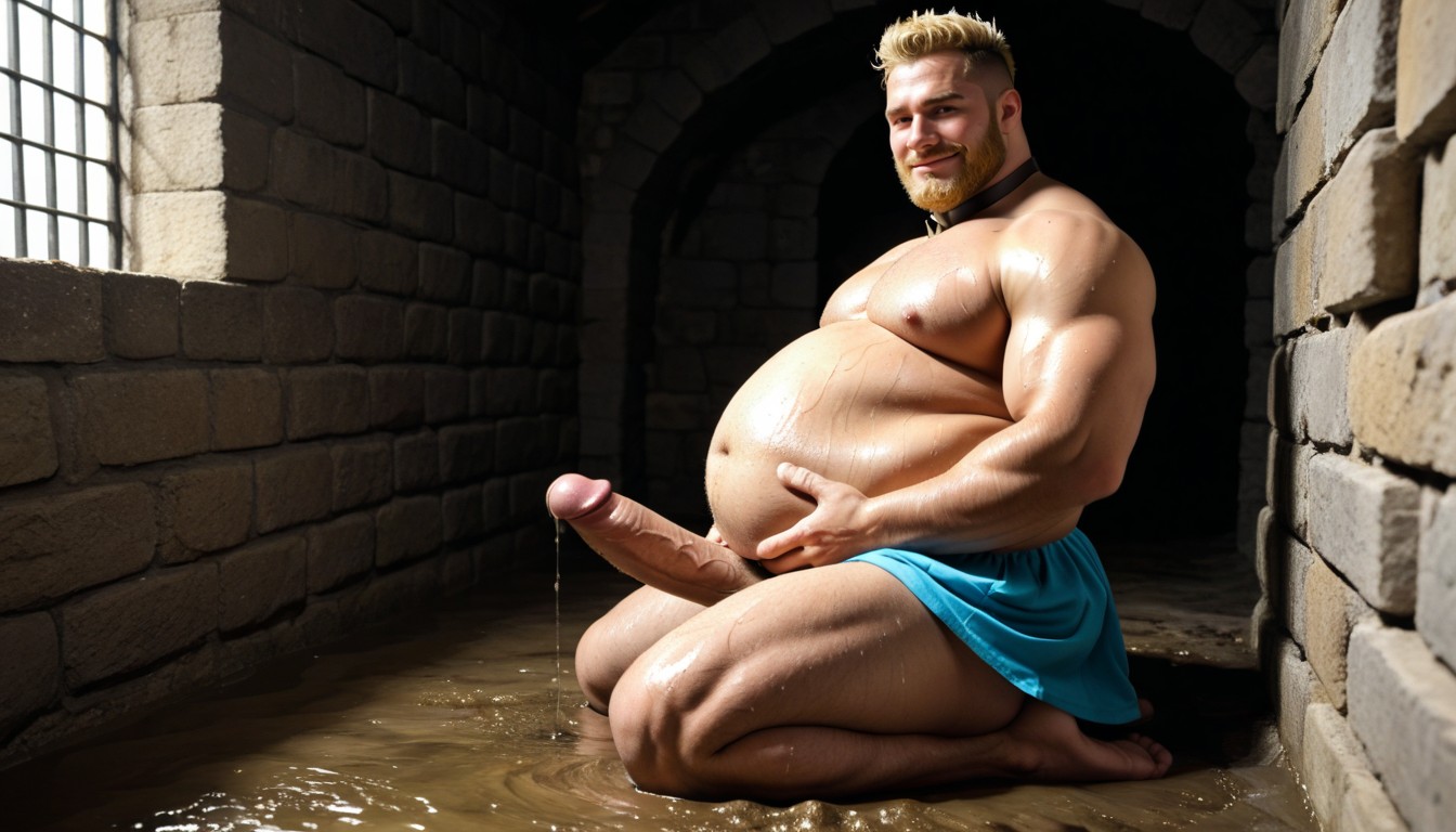 Apretando Los Pechos, Plano Mediot, Fat Porno gay IA