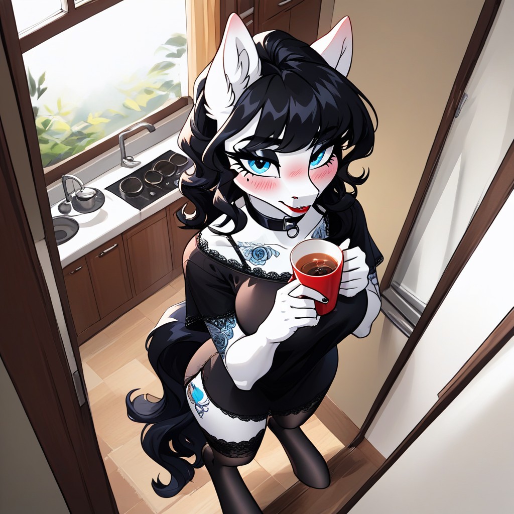 Pony Hoof Lace Socks, Digitgrade Legs, Beautyful Pony Face AI獸人黃片