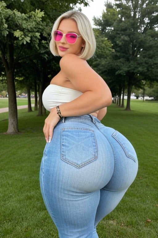 Fit, Model, Oversized Colossal Ass AI Porn