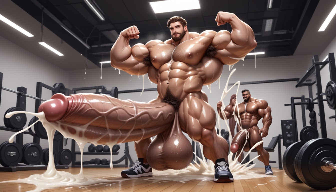 Hairy Balls, Cock Bigger Than Leg, Cum On Stomach Porno gay IA