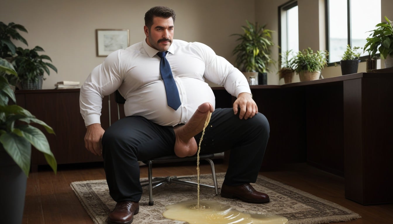 18+, Fat, Hand On Cock AI Gay Porn