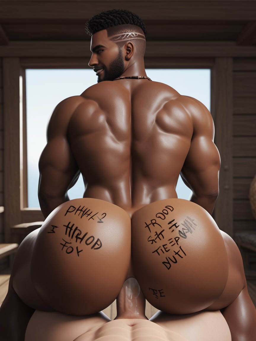 African, Bottom In Control, African Bottom AI Gay Porn