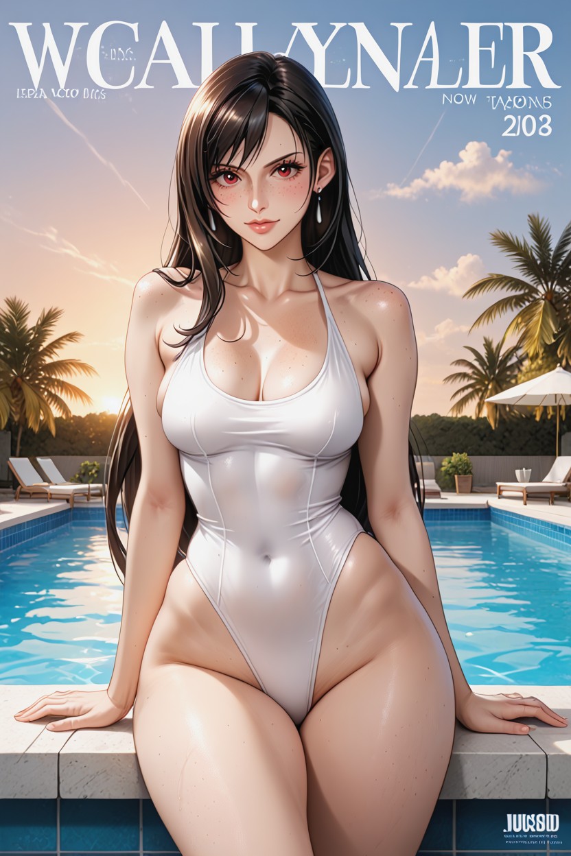 Rounded Ass, Magazine Cover, Realistic AI Porn