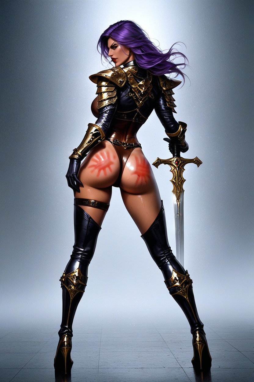 Award Winning Photo, Rear View, Thigh High Boots AI Porn