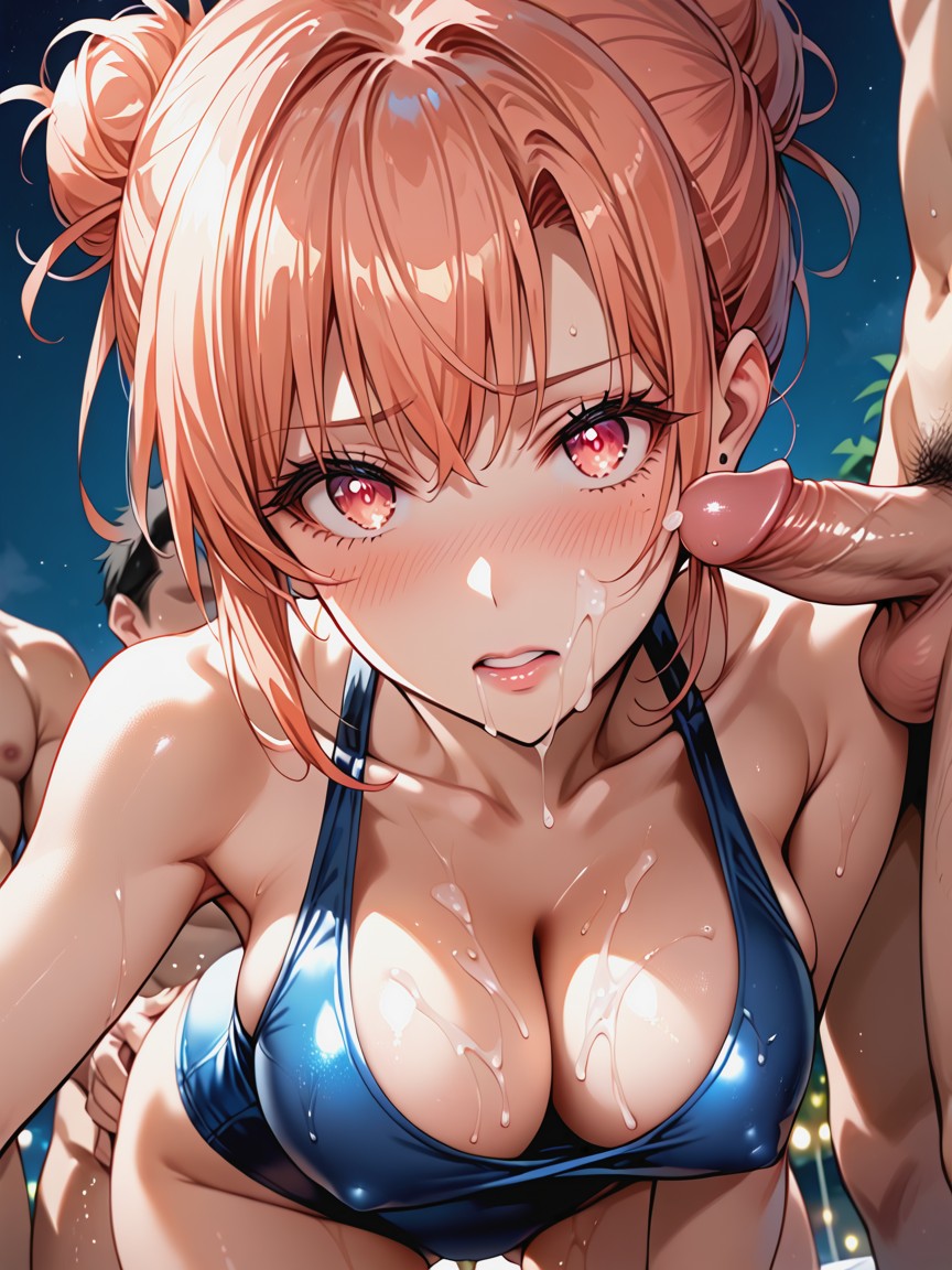 Double Penetration, Iron Grate, Front View Hentai AI Porn