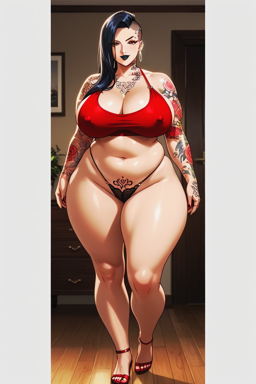 Cinematic Lighting, Round Ass, Bedroom Hentai AI Porn