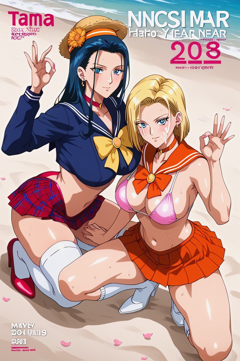 Plaid Laced Skirt, Perfect Body, High Resolution Hentai AI Porn
