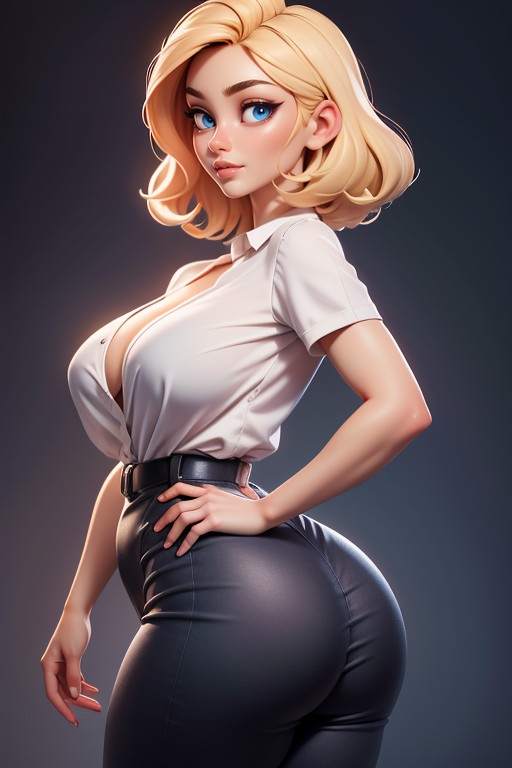 Mature Woman, Sexy Pose, Curvy Hips Hentai AI Porn