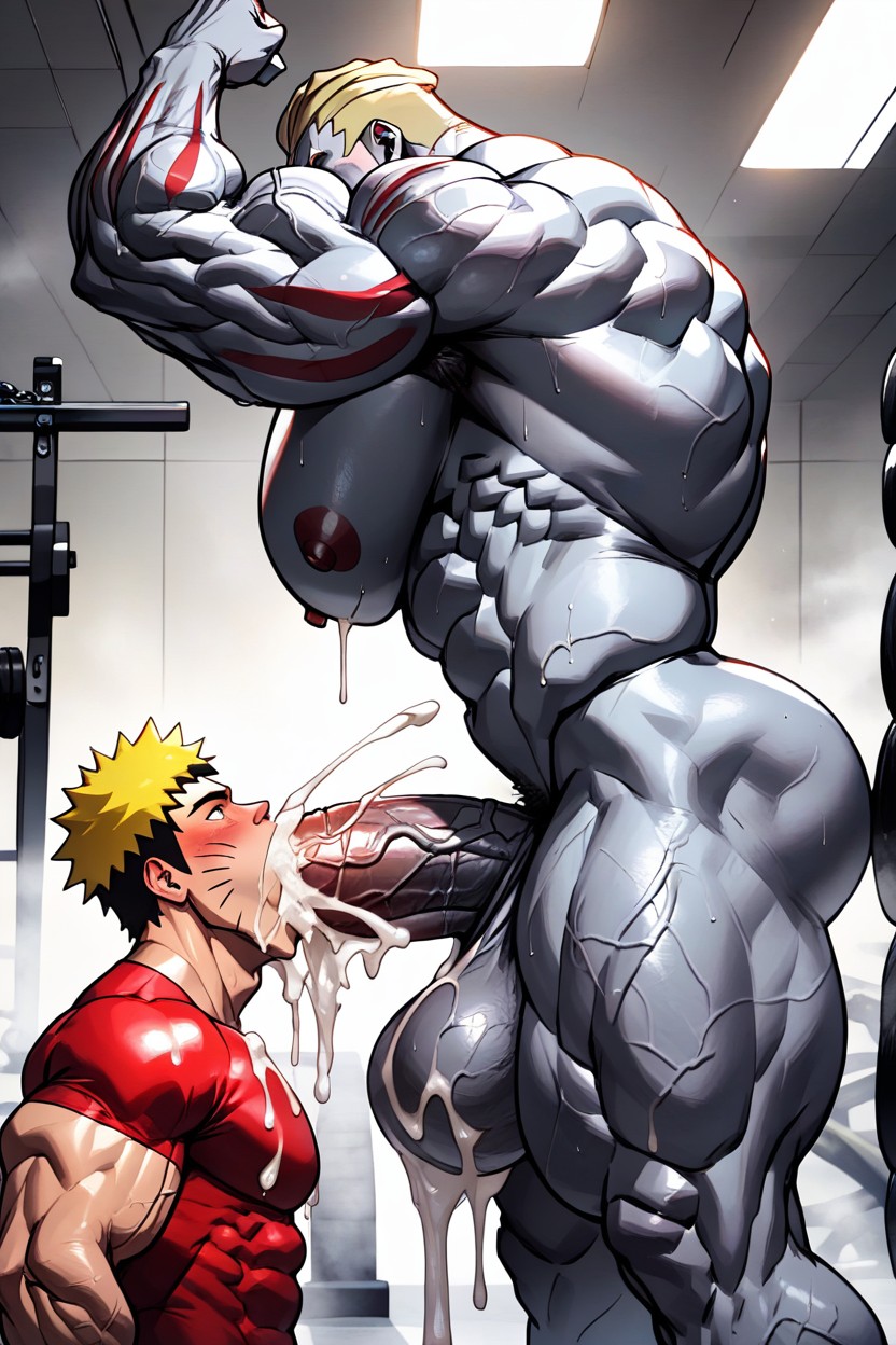 Machoke, Large Biceps, Oiled Skin Porno gay IA