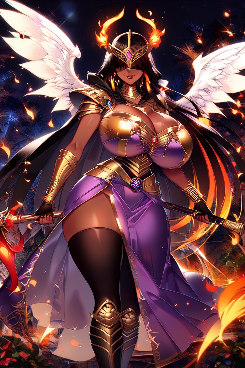 No Eyes, 巨大ハンガー, Gold Faulds With Gold Tassets エボニーAIエロ