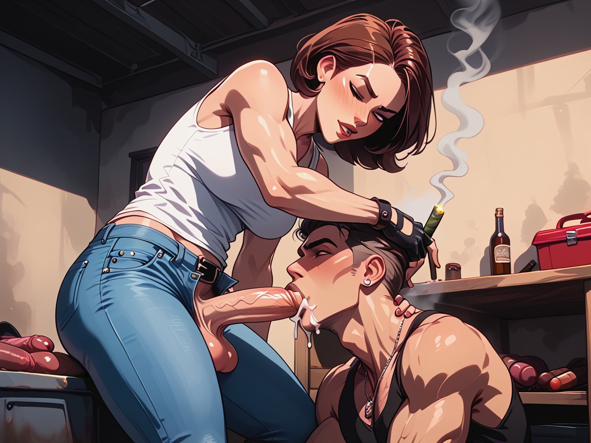 Femdom, Futa Helen Parr, Facefuck Shemale AI Porn