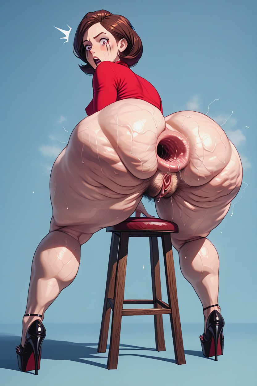 Helen Parr, Extremely High Waist, Cellulite AI Porn