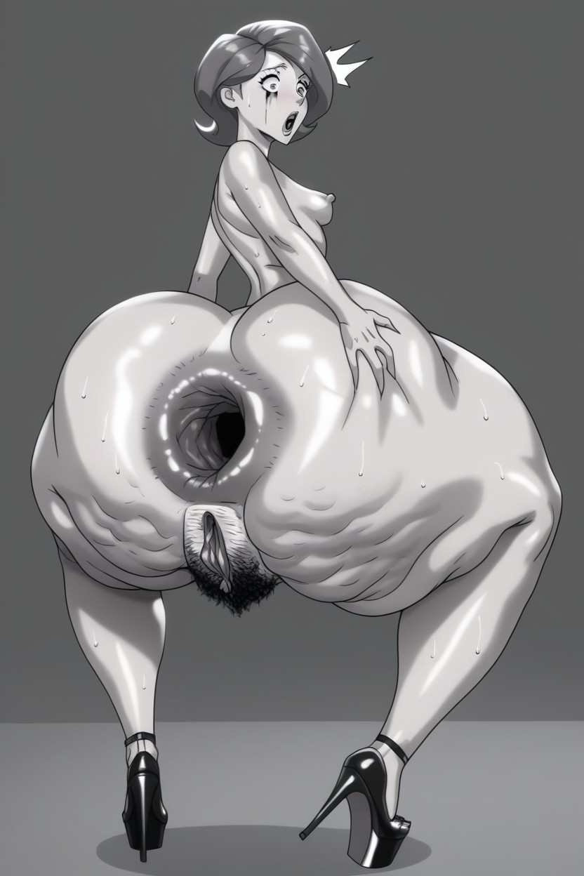 Anus Stretched To The Limit, Long Legs, Sweaty Skin AI Porn