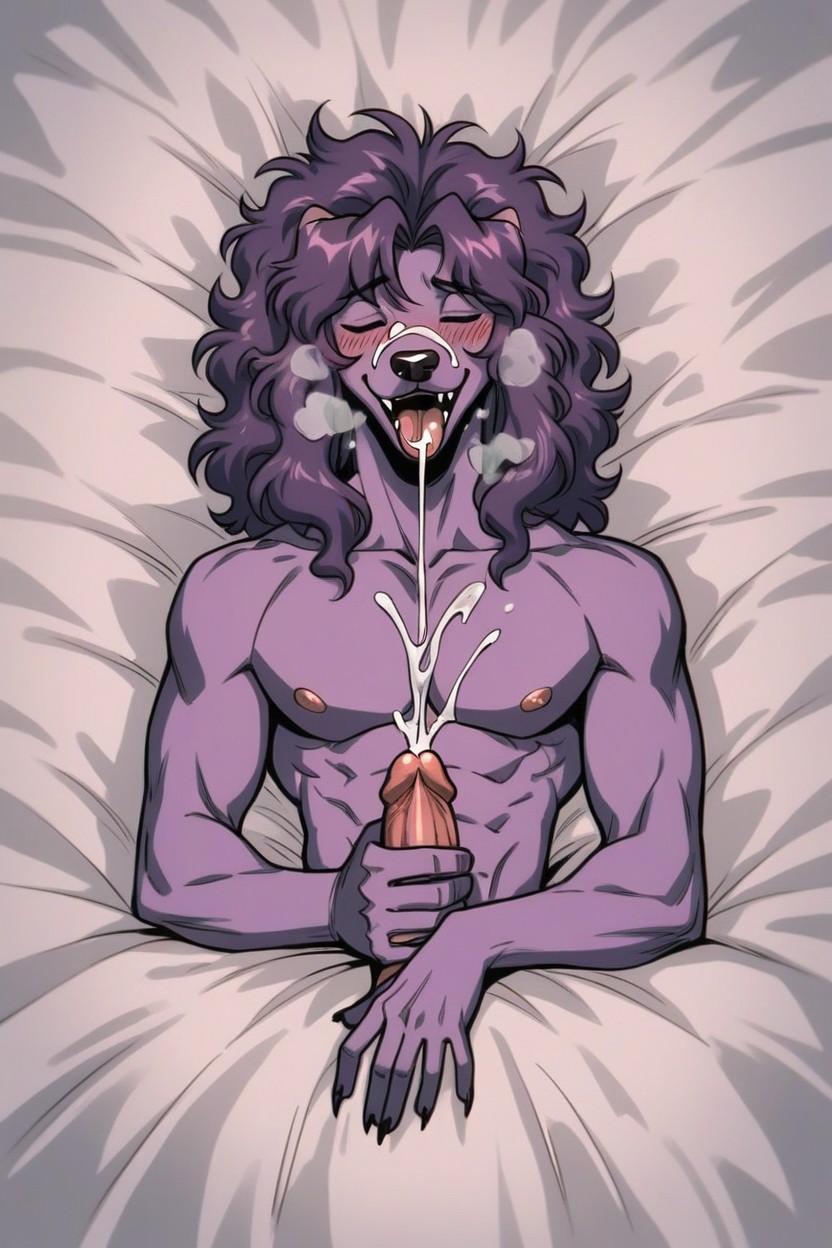 Dog, Jerking Off, Naked AI獸人黃片
