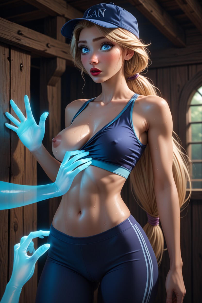 Medium Breast, Lean Hip, Cap Hentai IA