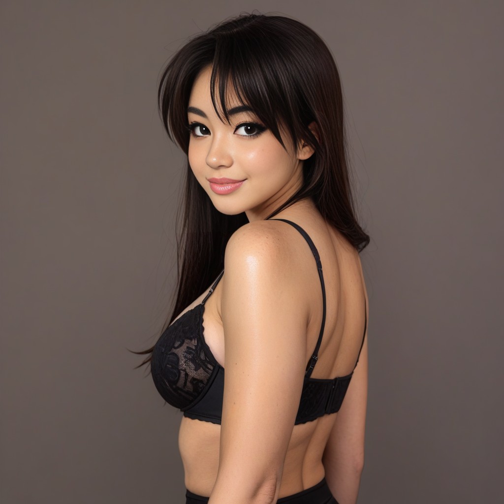 Long Length, Bangs, Tan Skin AI Porn
