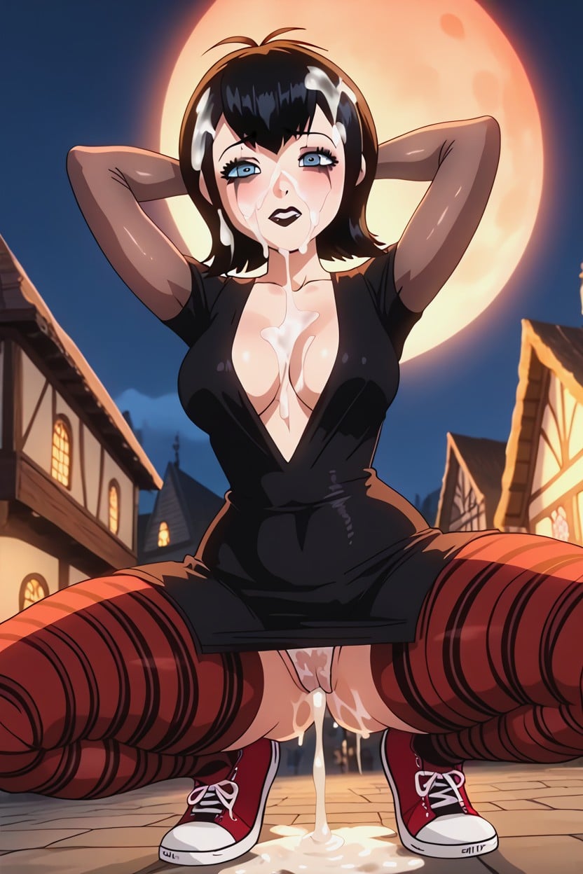 Squatting, Bukakke, Red Moon Hentai IA