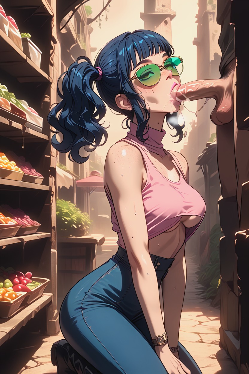 Form Fitting Clothes, Bounce Lines, Beautiful Hentai AI Porn