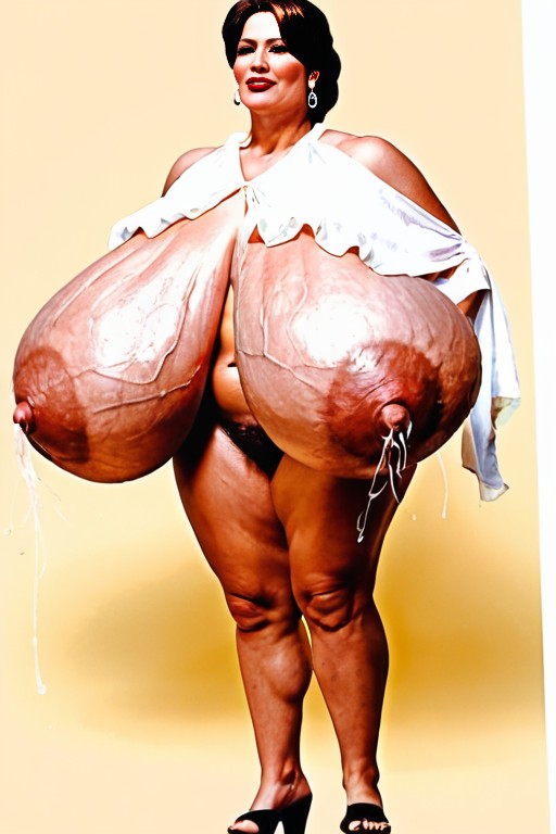 Long Tits, Correct Anatomy, Full Body AI Porn