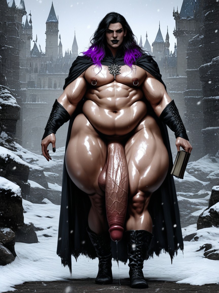 Smooth Body, Huge Butt, Casting Dark Magic Spell AI Gay Porn