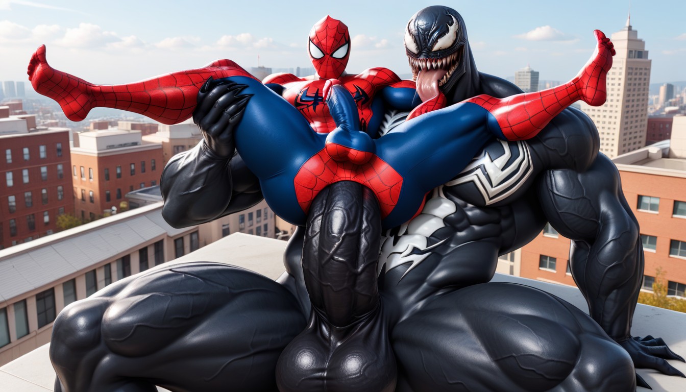 Broad Cock Streched Pelvis, Anal Penetration With Broad Cock Until Out Of The Mouth, Spiderman AI Gay Porn
