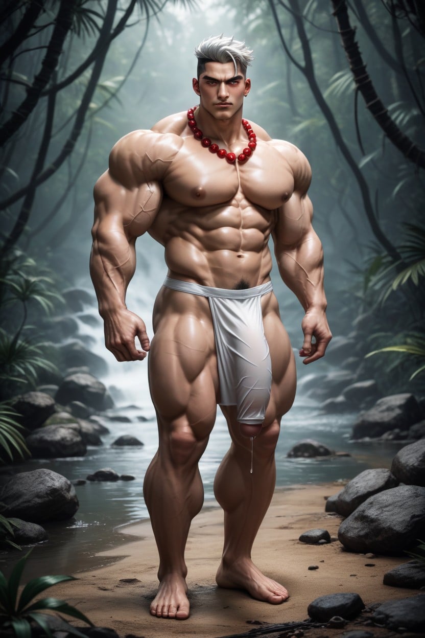 Massive Pectorals, Gyomei, Hyper Muscular Porno IA Gay