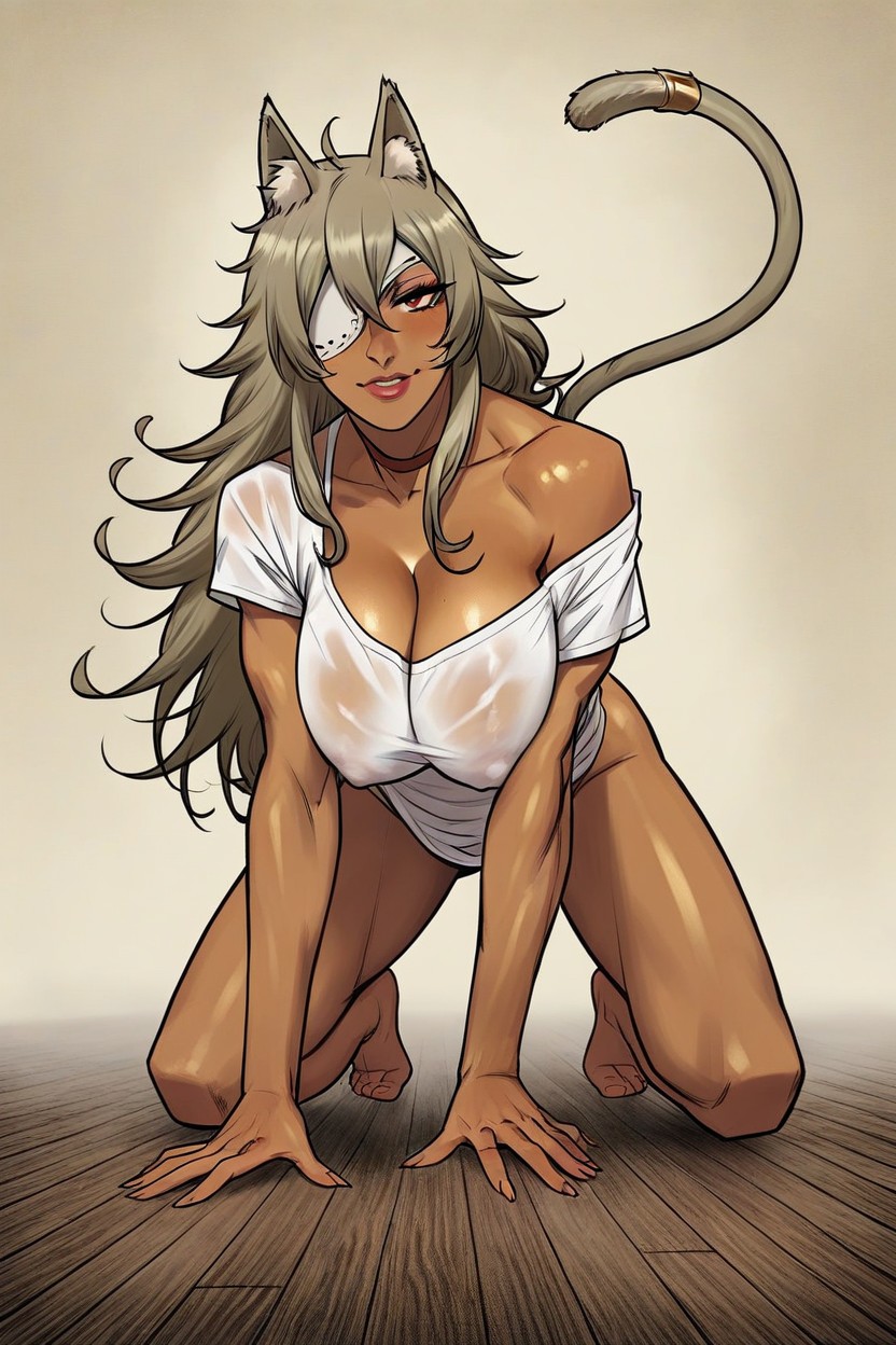 Bright Eyes, Arched Back, Detailed Eyes Hentai IA