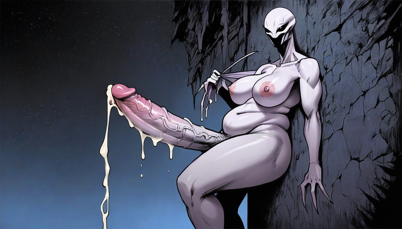 No Mouth, No Color On The Skin, No Nose Shemale AI Porn