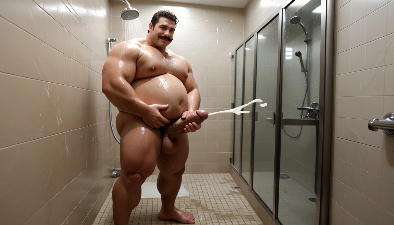 Round Belly, Fat, Oily Porno gay IA
