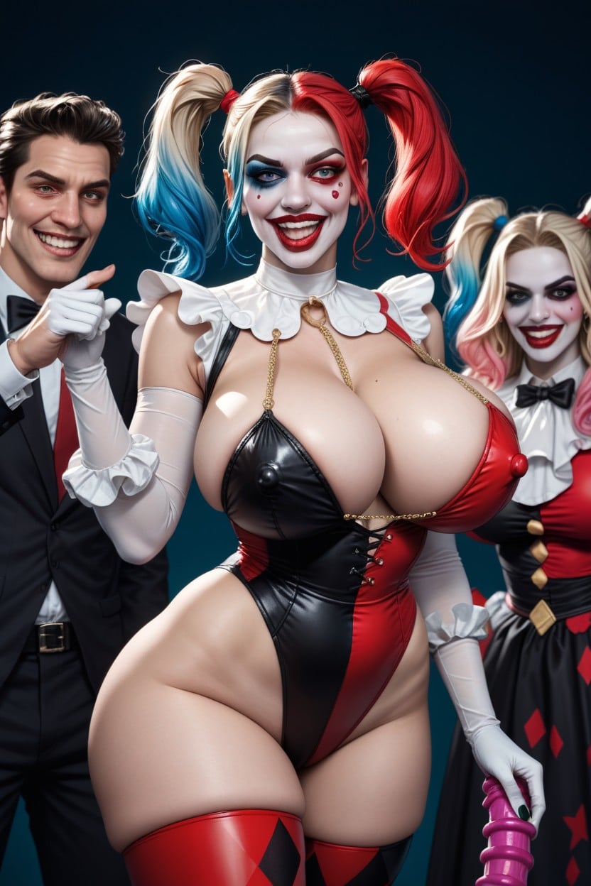Hourglass, Dildo Party, Giant Boobs AI Porn
