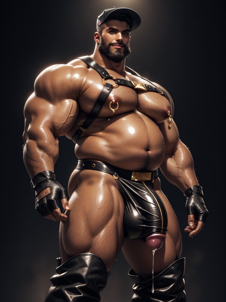 Powerlifter Build, Long Beard, Wide Chest Porno gay IA