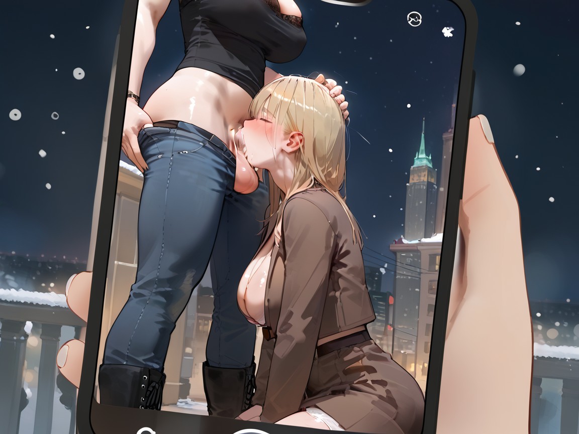 Full Body, Cinematic, Blonde Hair Shemale AI Porn