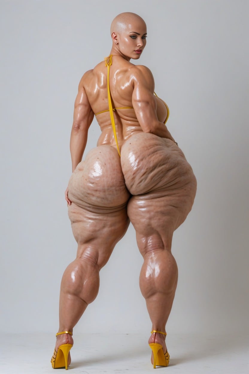 Broad Back, Rounded Breast, Hdr AI Porn