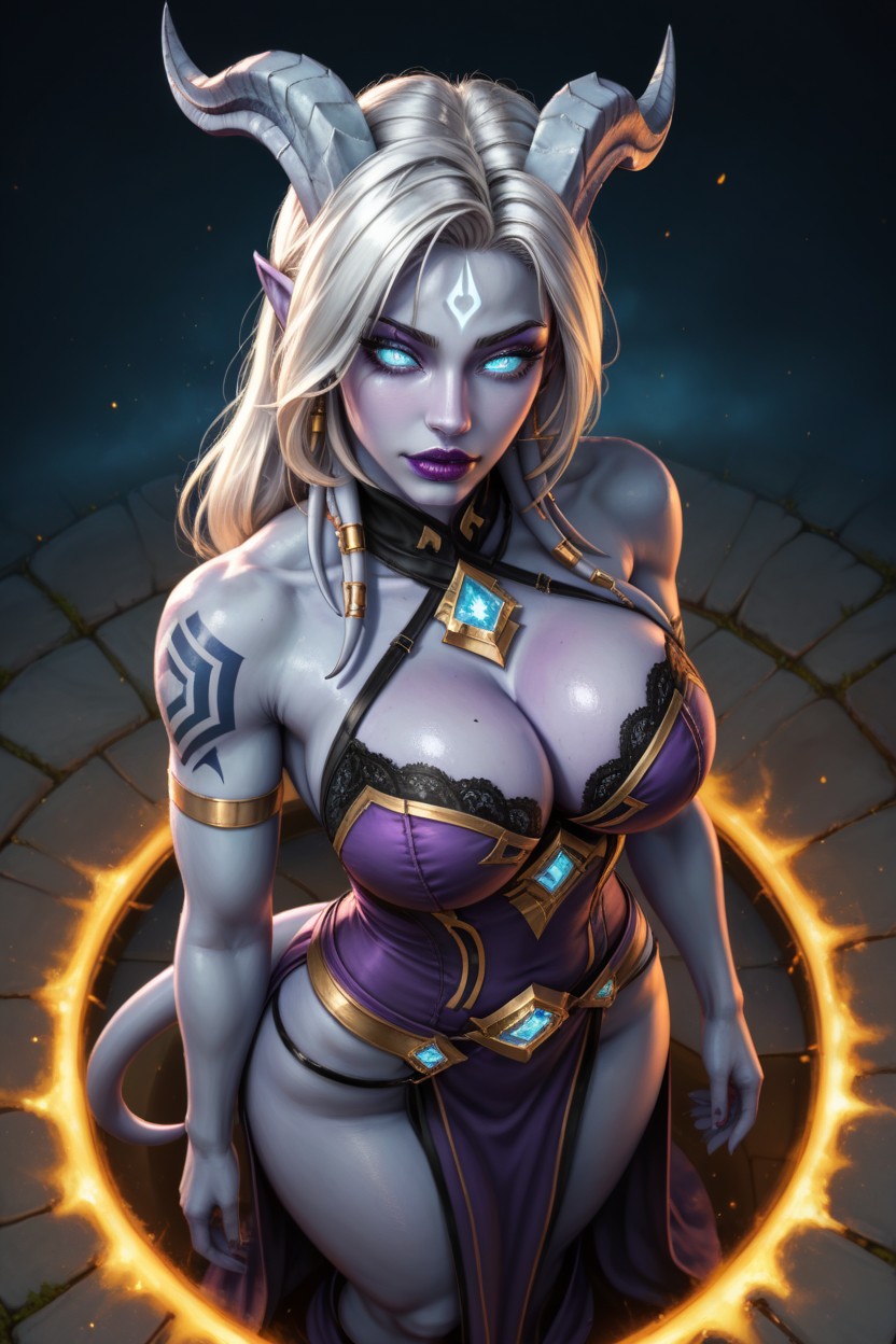 Body, Purple Skin, Perfect Eyes AI Porn