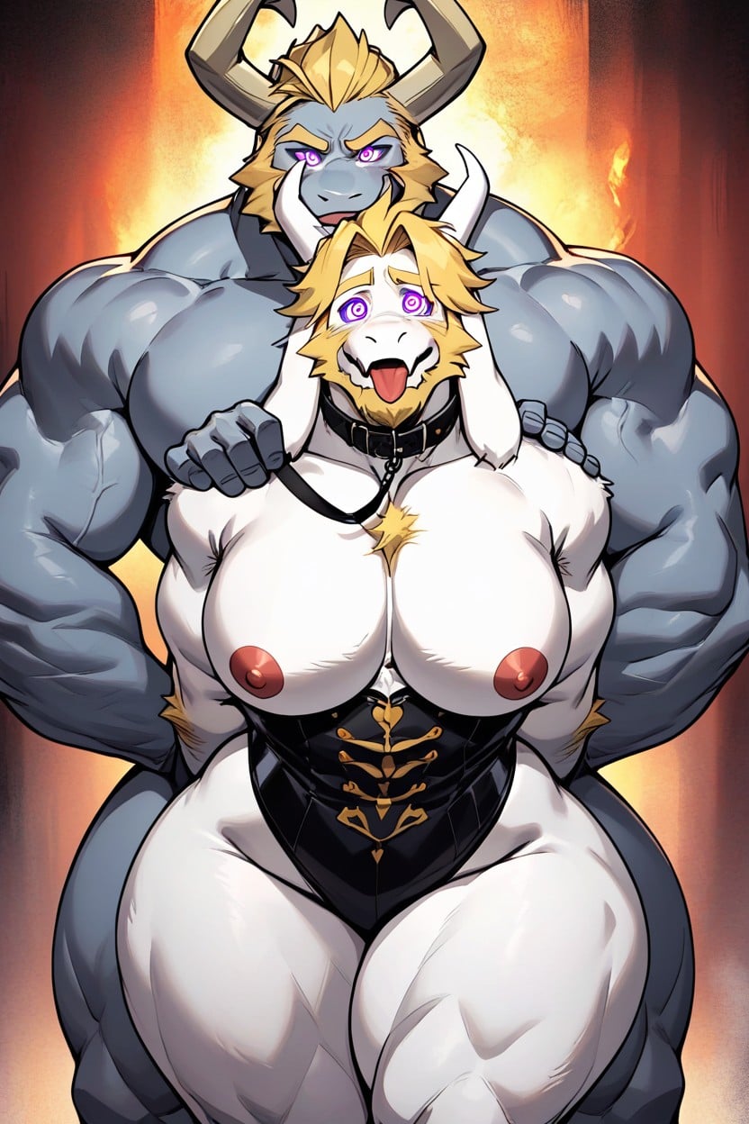 Hyper Thick Thighs, コルセット, Machamp ゲイAIエロ