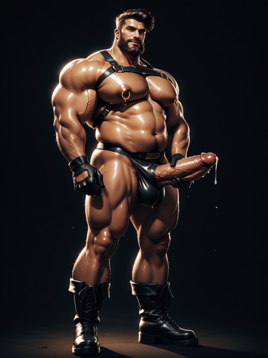 Full Body, Long Legs, Thick Chest Hair AI Gay Porn