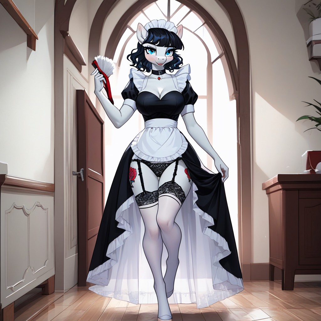 Model, Perfect Fit Body, Maid Uniform Furry IA