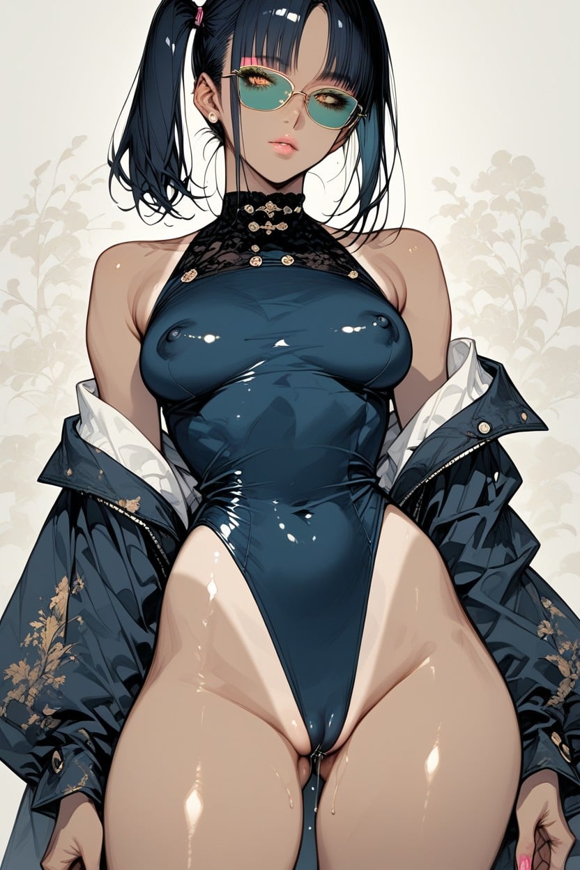 Tight Ass, Darkness Pupil, Blue Thick Eye Makeup Hentai AI Porn