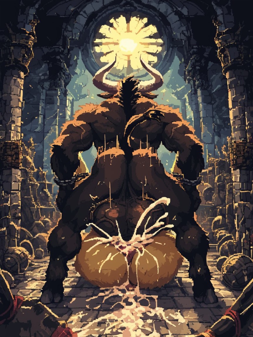 Balls, Dungeon, Fantasy Furry AI Porn