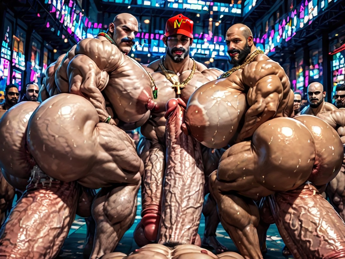Harem, Thick Thighs, Front View AI Gay Porn