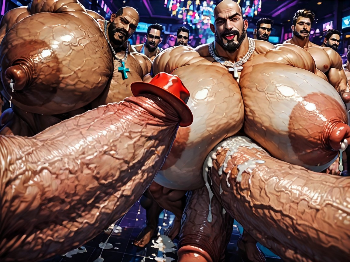 Bunda Extremamente Grande, Ahegao, Tongue Out Pornografia gay com IA
