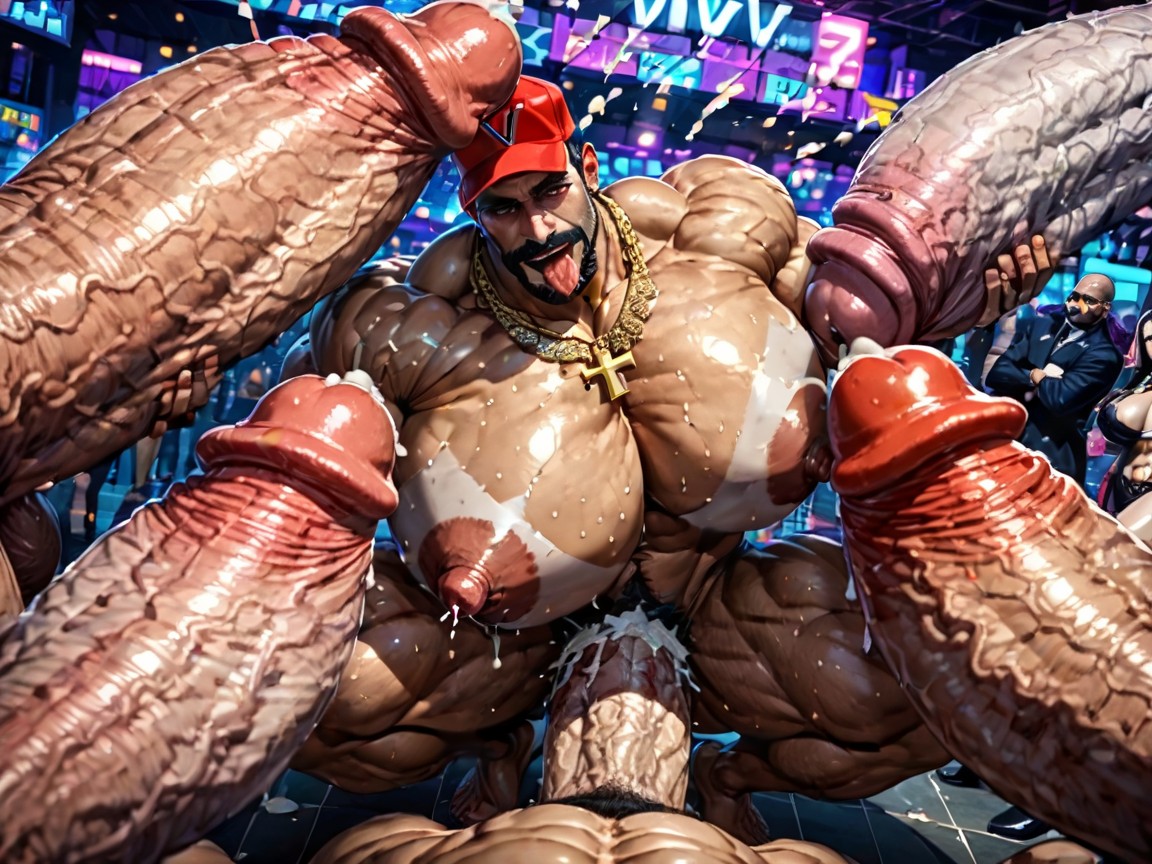 Gangbang Massive Ass, Close Up, Tongue Out AI Gay Porn
