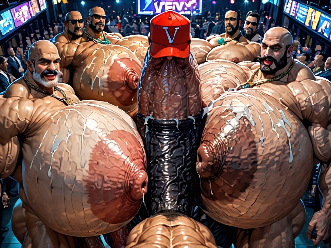 Thick Thighs, Wide Angle, Extreme Deep Throat AI Gay Porn