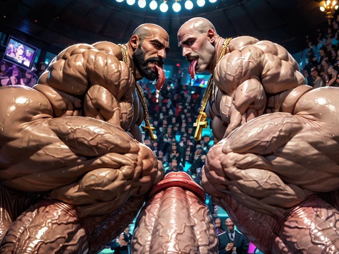 Tanned Skin, Triple Penetration In Ass, Huge Extreme Oversized Ass AI Gay Porn