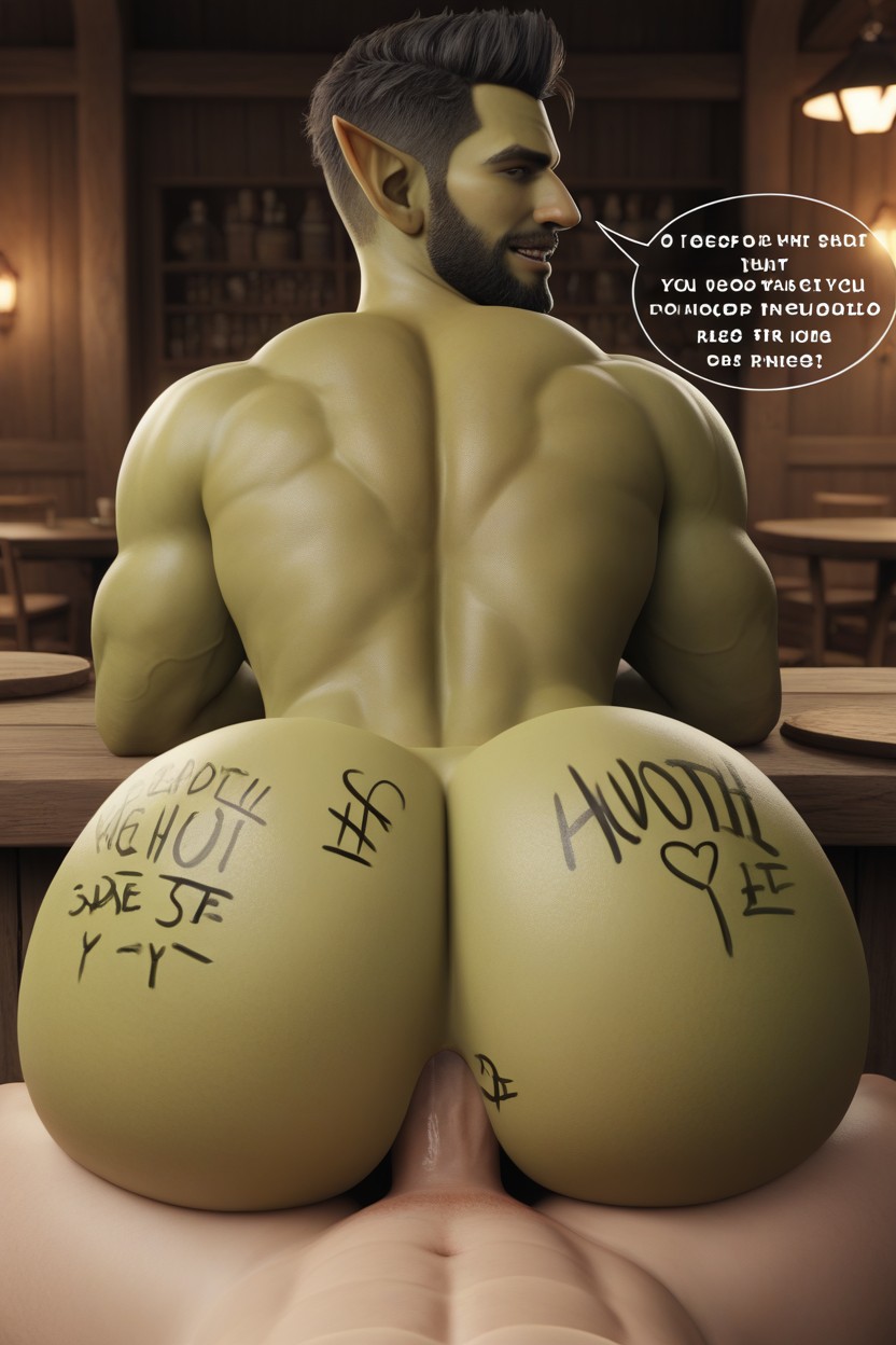 Dialogue, Looking At Viewer, Goblin AI Gay Porn