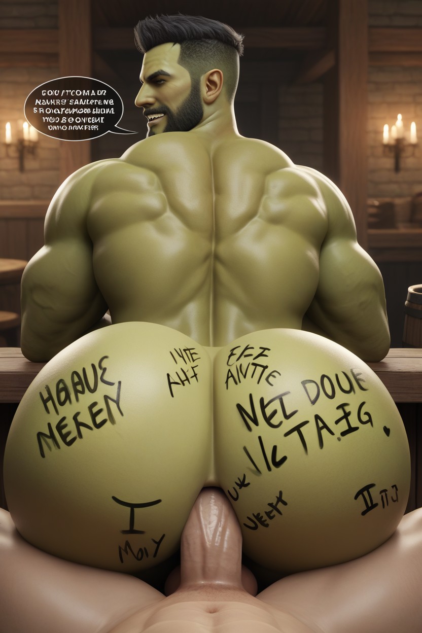 Hole Is Powerful, Sitting, Dialogue Is Bottom Moaning And Telling Top How His Sentient Anal Walls Go Crazy Whenever He Gives Them A Human Dick AI Gay Porn