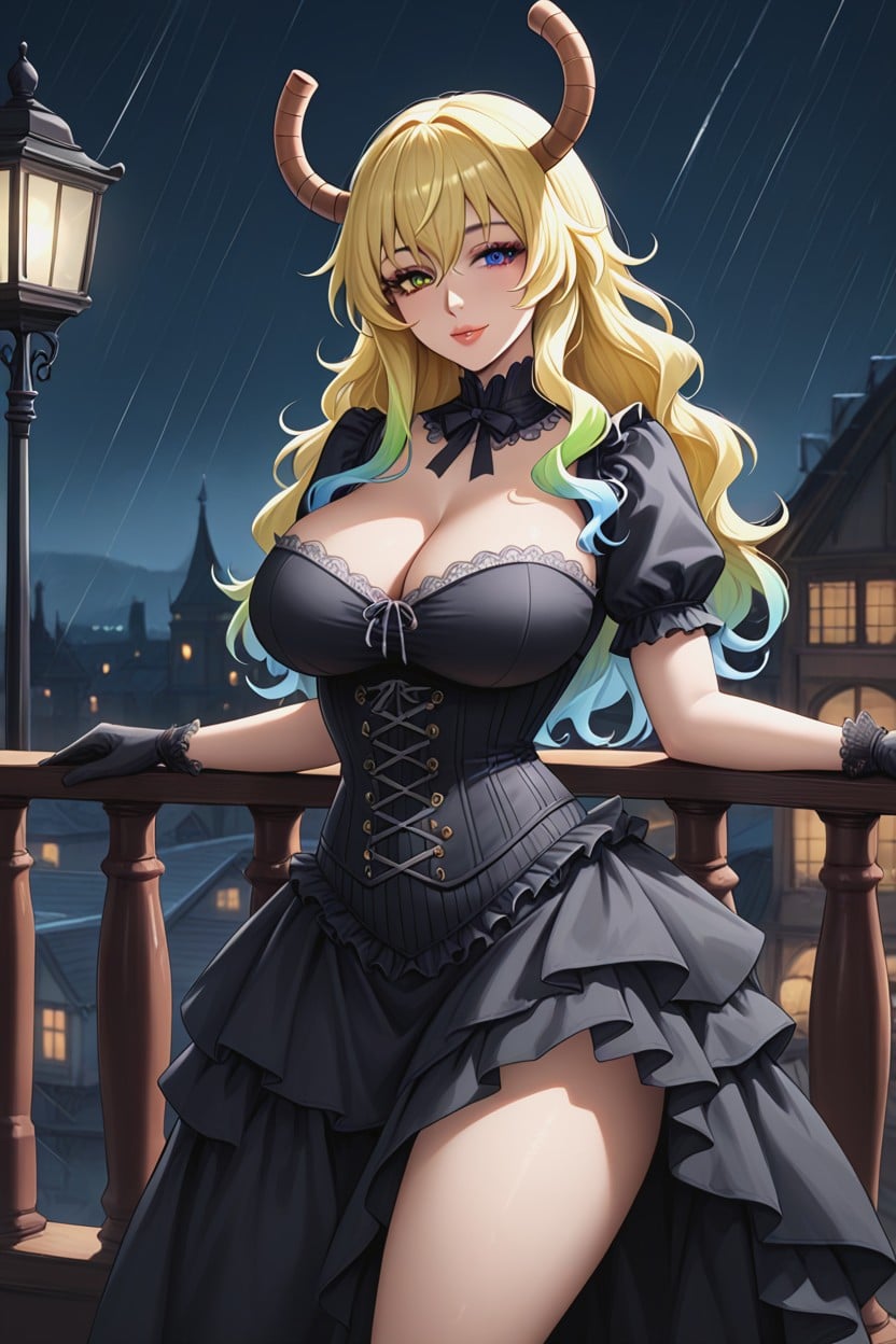 Hard Shadow, Night City View, Steampunk Aesthetic Hentai AI Porn