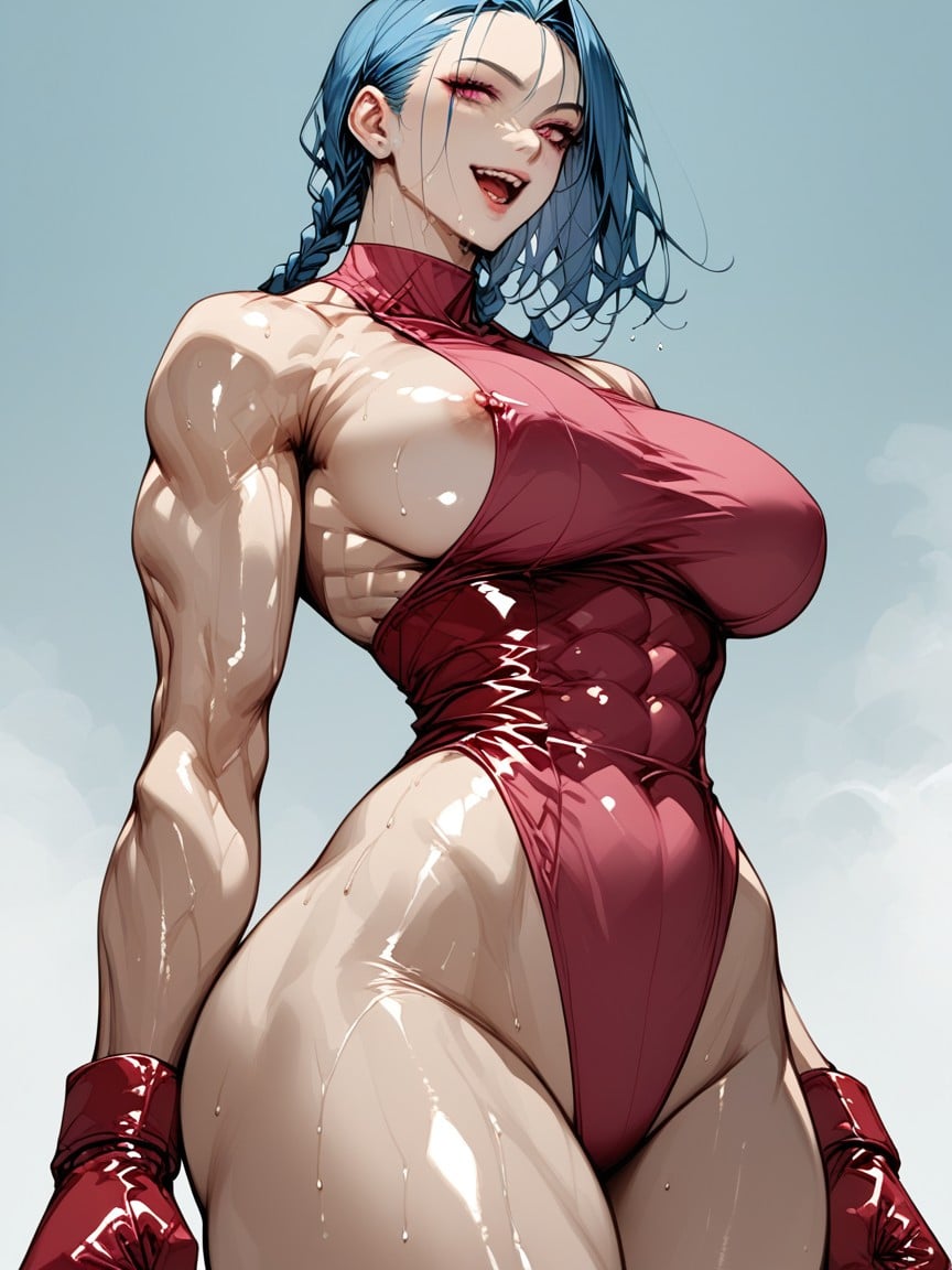 Facing Viewer, Muscular Arms, Medium Length AI Porn