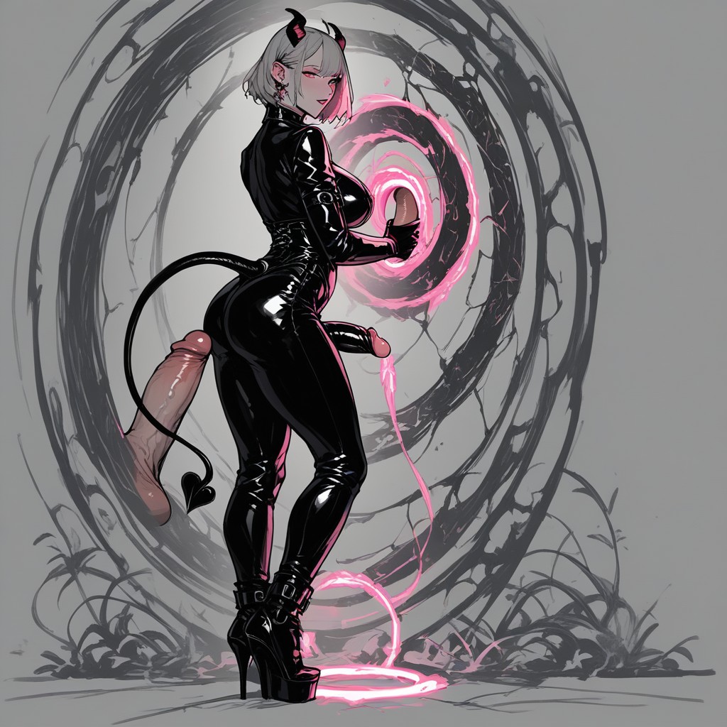 Succubus, 18+, Cock Ring Shemale AI Porn
